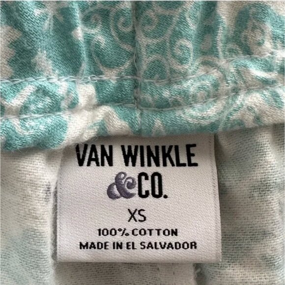 Van Winkle & Co Portuguese Flannel 2-Piece Apline Scenery Pajama Set Size XS - Picture 7 of 13